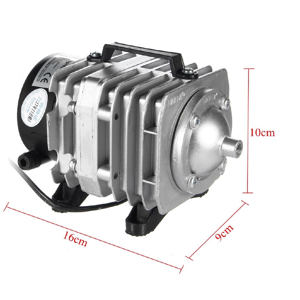 220V 70L/min Electromagnetic Air Compressor Pump 45W Aquarium Fish Pond Compressor Hydroponic Air Aerator Pump