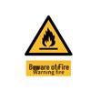 Qiányì Abnehmbarer Brandschutz-Warnaufkleber für den Außenbereich