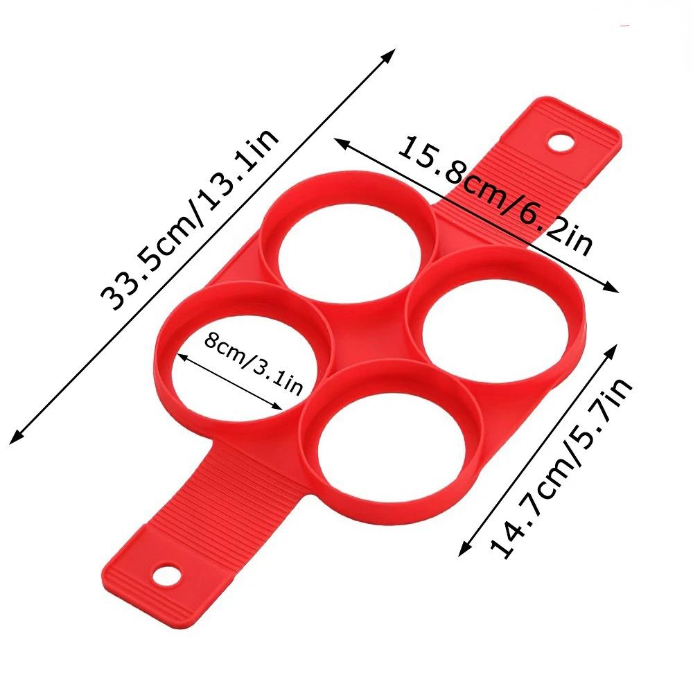 Nonstick Pancake Molds Ring Silicone Fried Egg Mould Reusable Pancake Maker Egg Ring Kitchen Cooking Baking Tools