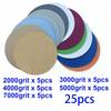 25pcs Sandpapers 3 Inch/75mm 2000 3000 4000 5000 7000Grit Sanding Discs