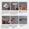 Bathroom Punching Free Household Wall Mounted Space Aluminum Toilet Shelf Soap Drainer Sponge