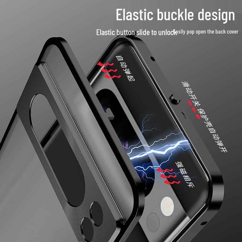 Google Pixel 9 Pro Pop-Up Aluminum Alloy Magnetic Matte Phone Case
