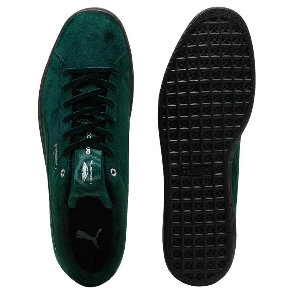 Puma X Aston Martin Aramco F1 Team Basket Uk Green Lux Silver Unisex Sneakers 309465-01