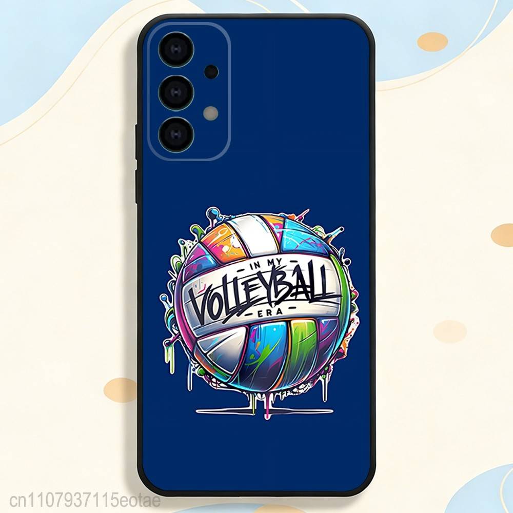 Volleyball cool Phone Case For Samsung S25,S26,S24,S21,S22,S23,S30,Ultra,S20,Plus,Fe,Lite,5G Black Cover