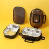 Leakproof Stainless Steel Lunch Box Double Layer Large Capacity Food Box  Student
