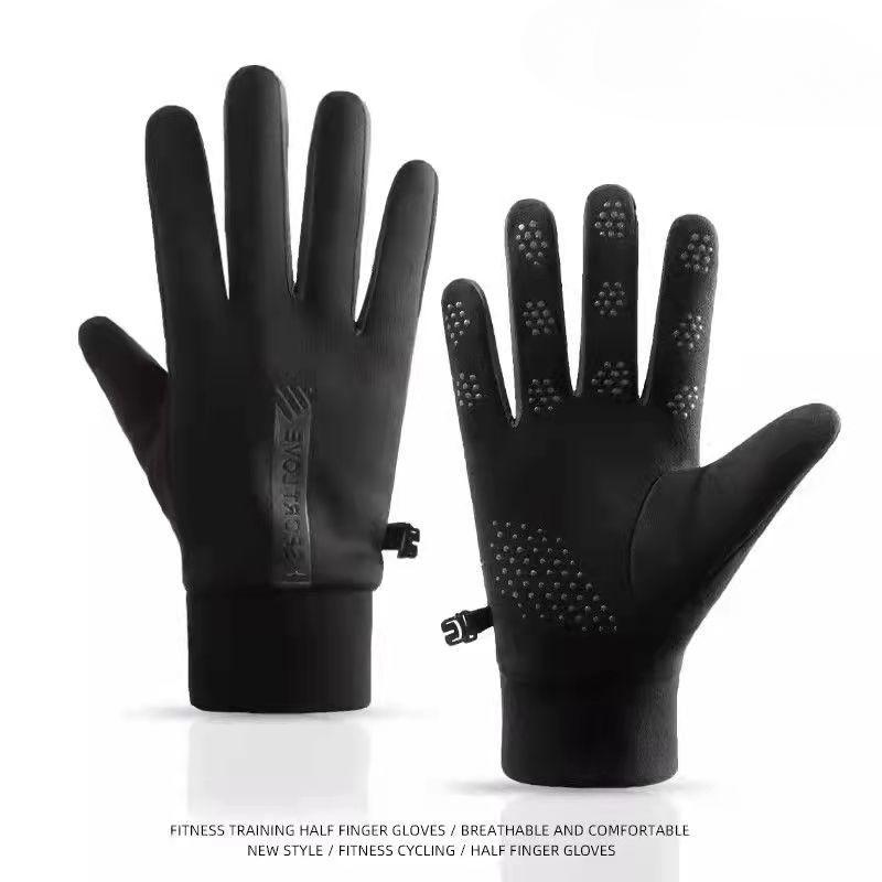 Sports Warm Gloves for Men and Women Waterproof Riding Velvet Windproof Cold Protection Couple Driving Anti-slip Touch Screen