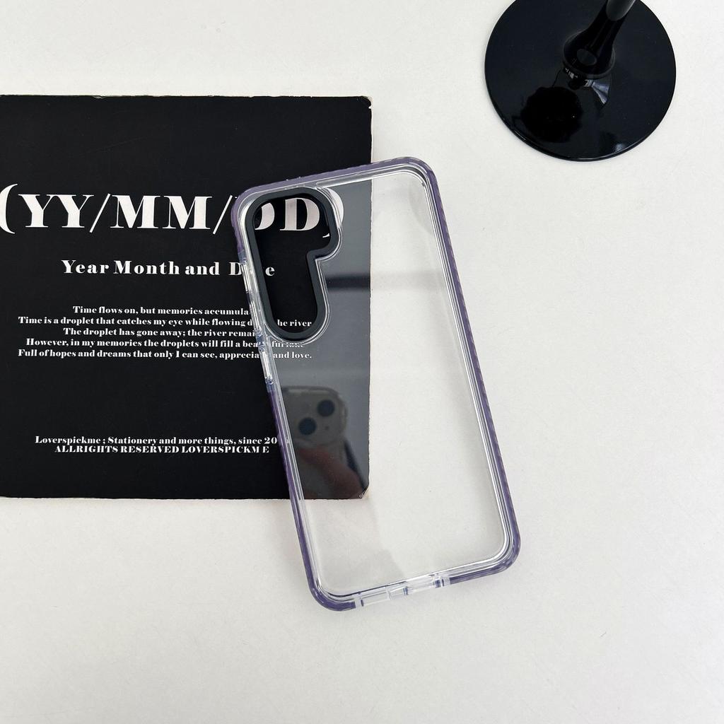 Samsung S26Ultra mobile phone case is suitable for S24plus high-transparency airbag anti-drop A56 with its own lens film protective cover.