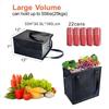 2Pcs Insulated Grocery Bags 30x18x33cm, Reusable Tote with Zipper Top, Thermal Shopping Cooler for Food Drink Travel Picnic