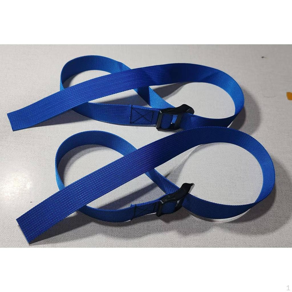 2 Pack 30" Rowing Machine Foot Straps, Lightweight And Portable Fixing Bands,