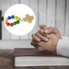 Classical Religious Finger Rosary Wood Beads with Crosses for Daily Wear or Gift for Spiritual Comfort Religious Gift