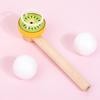 Wooden Floating Ball Blowing Game - Animal/Fruit Theme, Suitable For Children's Lung Capacity Exercise And Hand-Eye Coordination