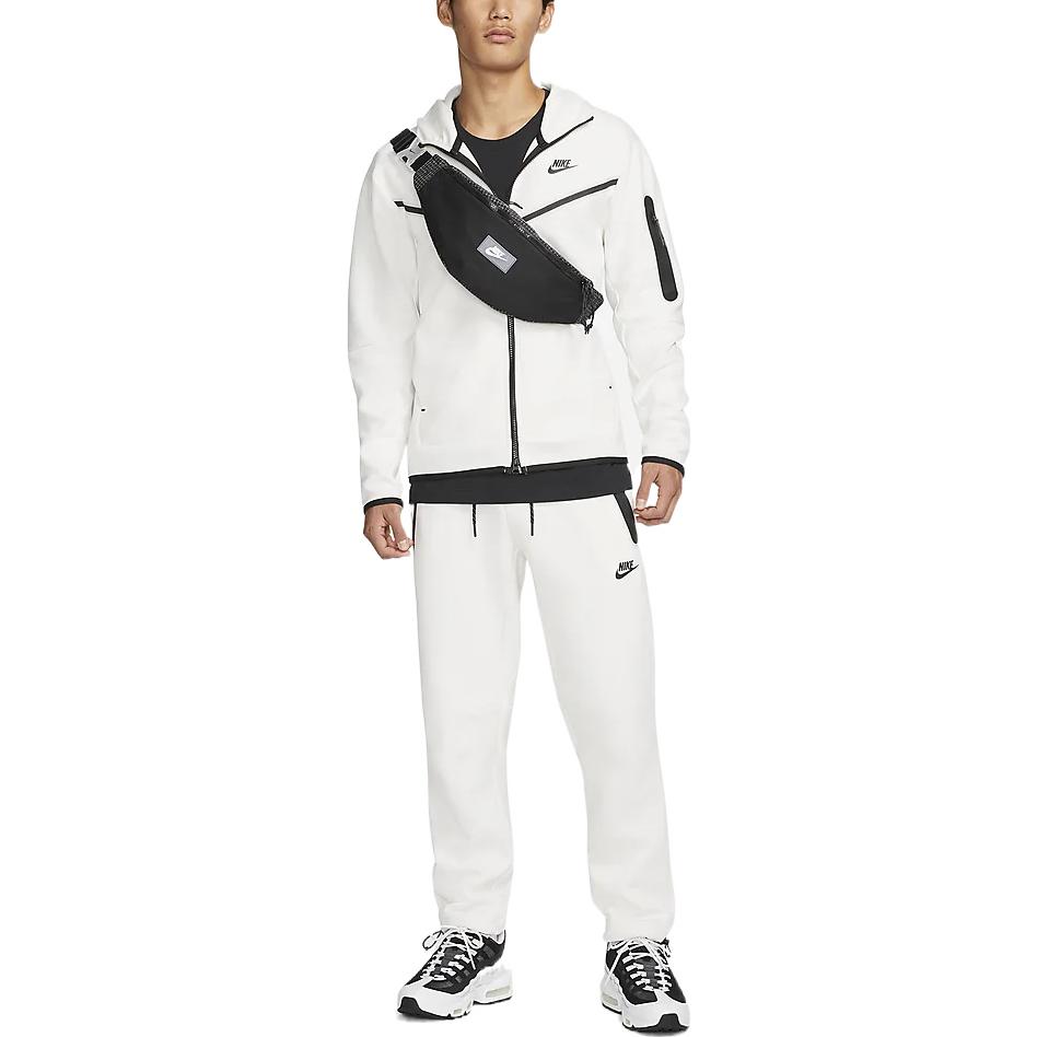 Nike Drawstring Straight Leg Casual Sports Pants Men Bottoms White DQ4313-030