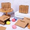 20pcs Mini Kraft Gift Bags with Handles Brown Small Paper Bags Mini Party Favors for Fall Thanksgiving Bridal Baby Shower Wedding Birthday Party