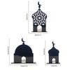 Ramadan Kareem Acrylic Ornament White Gold Acrylic Table Decoration Eid Mubarak Ornament Muslim Islamic holiday party decoration