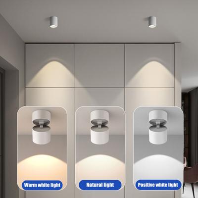 Moderne LED-Downlight mit einstellbarem Winkel, Aufbaustrahler, Superhell, Flimmerfrei, Lochfrei