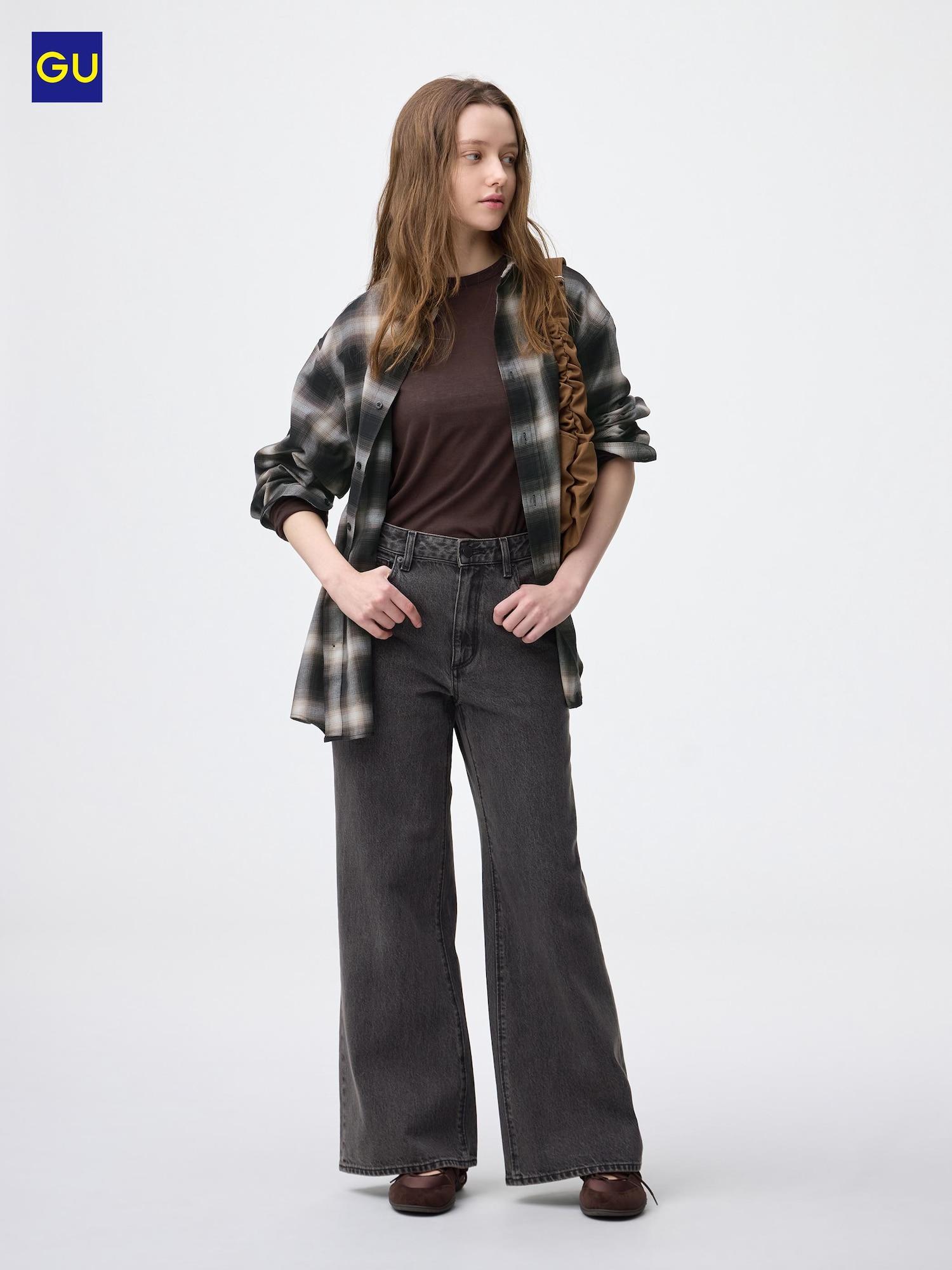 

Uniqlo Gu Расклешенные 08 DARK GRAY/WOMEN S
