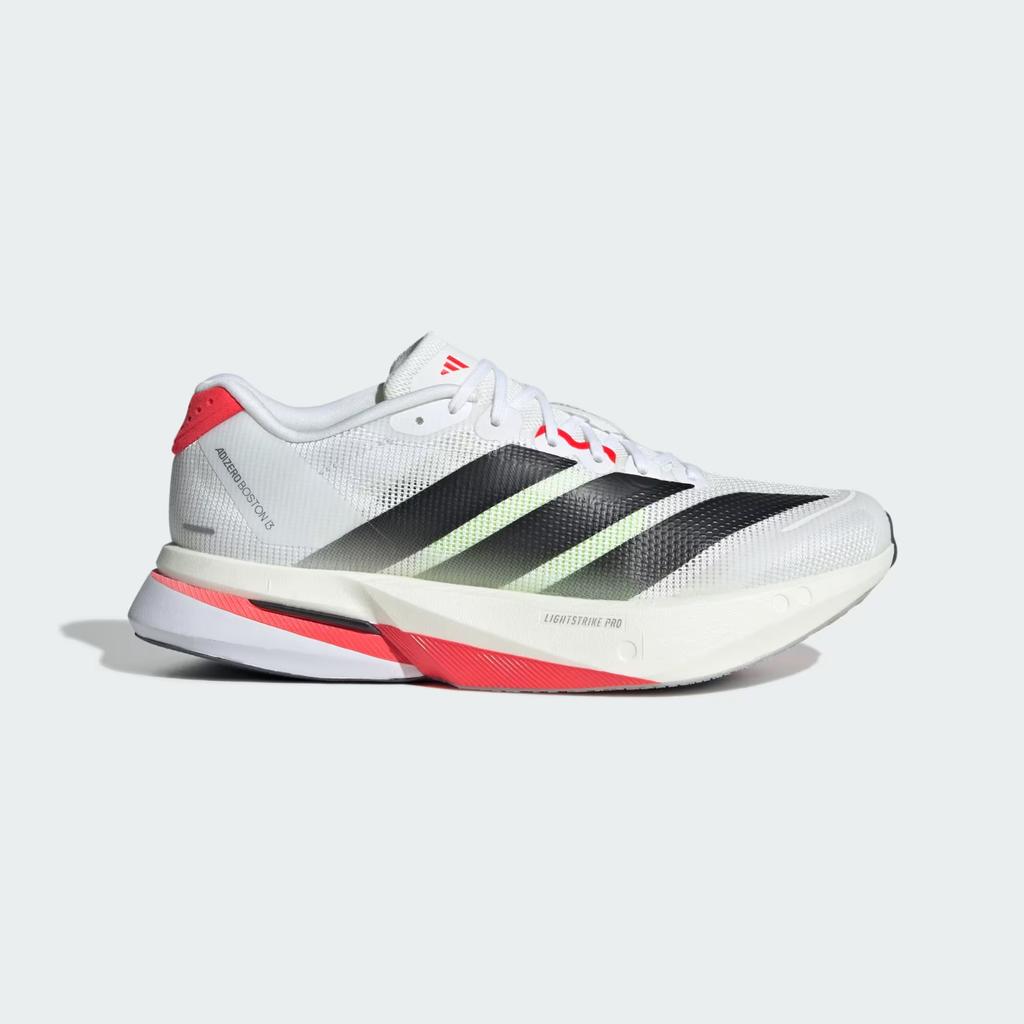 JS4934 adidas Adizero Boston 13 Blanc Nuage Noir Fondamental Rouge Lumineux (aux femmes)