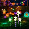 LED Solar Eyeball Halloween Ghost Eye Insert Lamp Outdoor Garden Glow Holiday Christmas Decorative Lights for Patio Pathway
