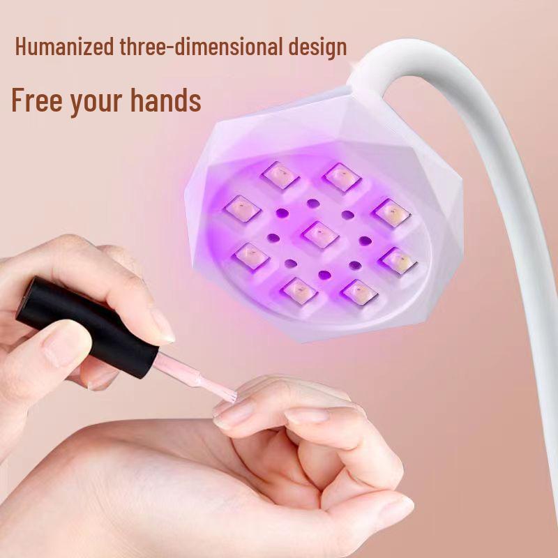 Portable Rechargeable 36W Nail Lamp - Quick Dry Lotus Lamp for Adhesive Nail Tips