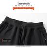 Men's Plus Size Fleece-Lined Winter Sports Sweatpants with Zip Pockets