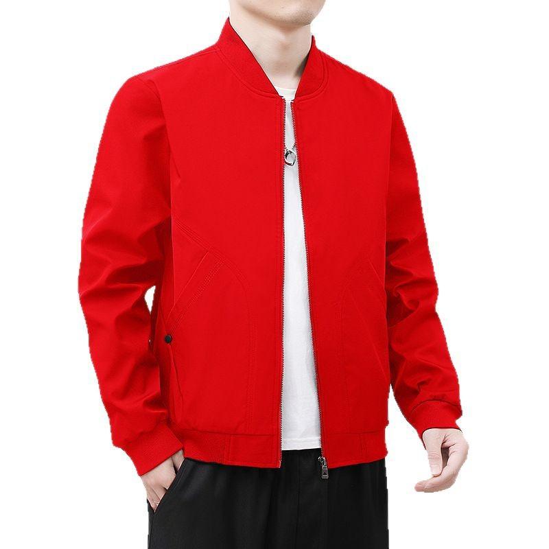 Jacket Men's Spring and Autumn Casual Jacket Bomber Jacket Loose Trendy Brand Men's and Women's Same Baseball Jersey
