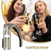 Ergonomischer Griff Champagnerflaschenöffner Zink Zink Zinklegierung Champagnerkorkenzieher Küche Sprudelnd
