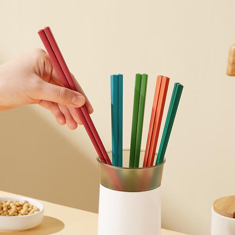 Chui Da Huang Colorful Non-Slip Alloy Chopsticks