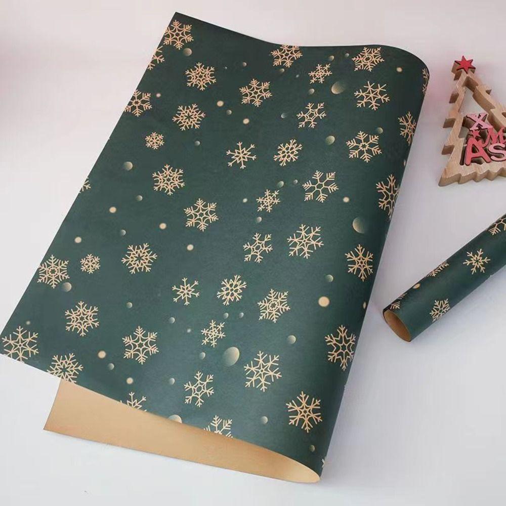 10 Pcs Multifunctional Christmas Gift Wrapping Paper Multi-purpose DIY Crafts Paper  New Year Party
