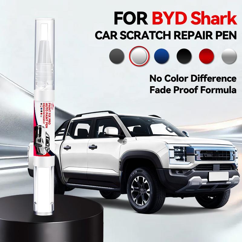 Paint Repair Pen Touch Up Scratch Remover DIY Auto Accessories Black White Orange For BYD Shark 2024-2025 DMO Platform