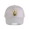 Wildflower Bouquet Print Baseball Cap Adjustable Summer Outdoor Casual Sun Protection Hat