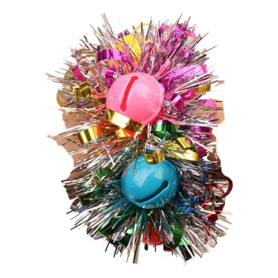 

Детский танцевальный браслет с цветочным колокольчиком и сердцем, декор с блестками, яркие цвета, браслет с застежкой и пряжкой, Детская одежда для выступлений, аксессуар для вечеринки