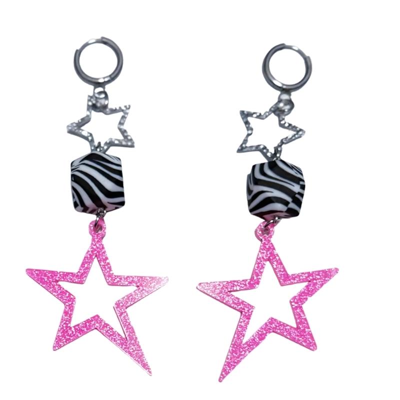 

Изящные Серьги-Звезды Модный Аксессуар для Ушей Уникальные Звездные Серьги-Подвески Подарок для Современных Энтузиастов 1