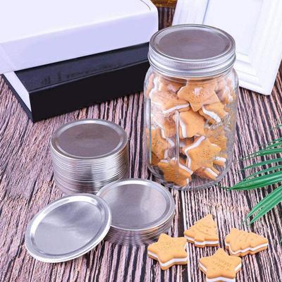 24Pcs Canning Jar Lids Heavy Duty Metal Caps with Sealing Ring Split Type Jar Cover for Food Storage Sealing Caps for Bottles