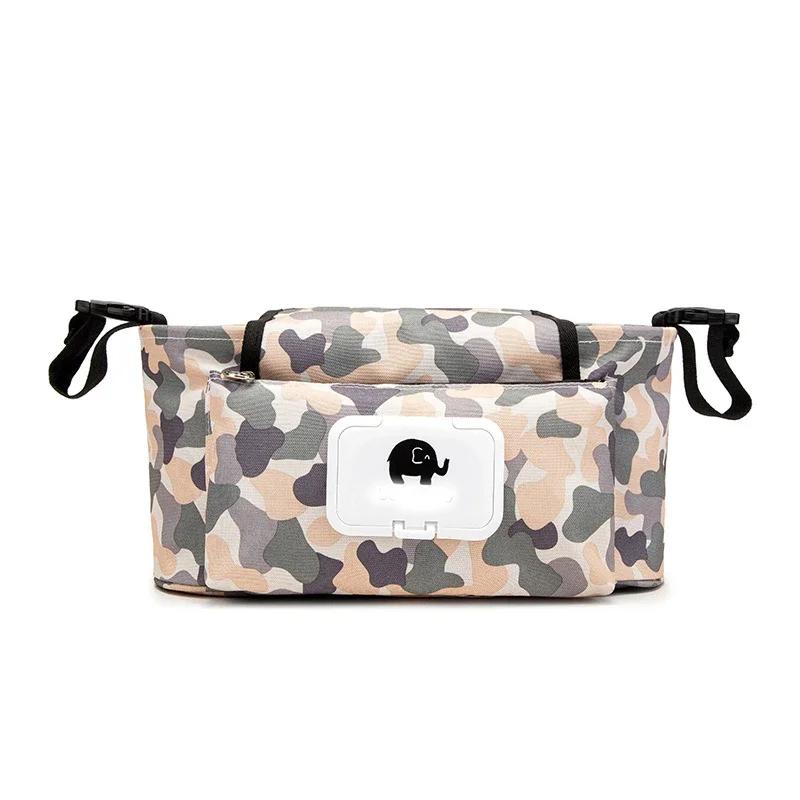 Non-Toxic Baby Stroller Organizer Bag Mummy Diaper Bag Hook Baby Carriage Waterproof Large Capacity Stroller Accessories Travel Nappy