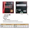 Alice AE538 Electric Guitar Strings Set: Complete Steel Wire Set with 1st and 2nd Strings