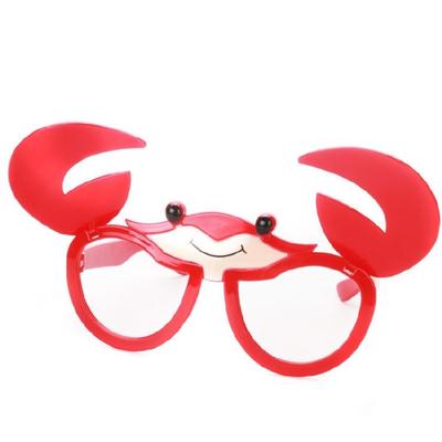 Divertida Montura de Gafas con Cangrejo Volteable Para Hombres Mujeres Niño Adulto Cumpleaños Celebración de Festival Accesorio de Disfraz de Halloween