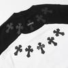 9989 CHROME HEARTS 2025 Summer New High Quality Cotton Round Neck Loose Large Size Men's and Women's T-shirt Couple T-shirt
