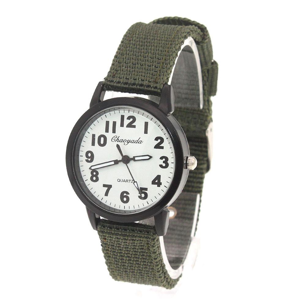 High Quality Military Fabric Nylon Band Student Boy Girls Watches Analog Men Women Quartz Wrist Watches Cheap Watches U92