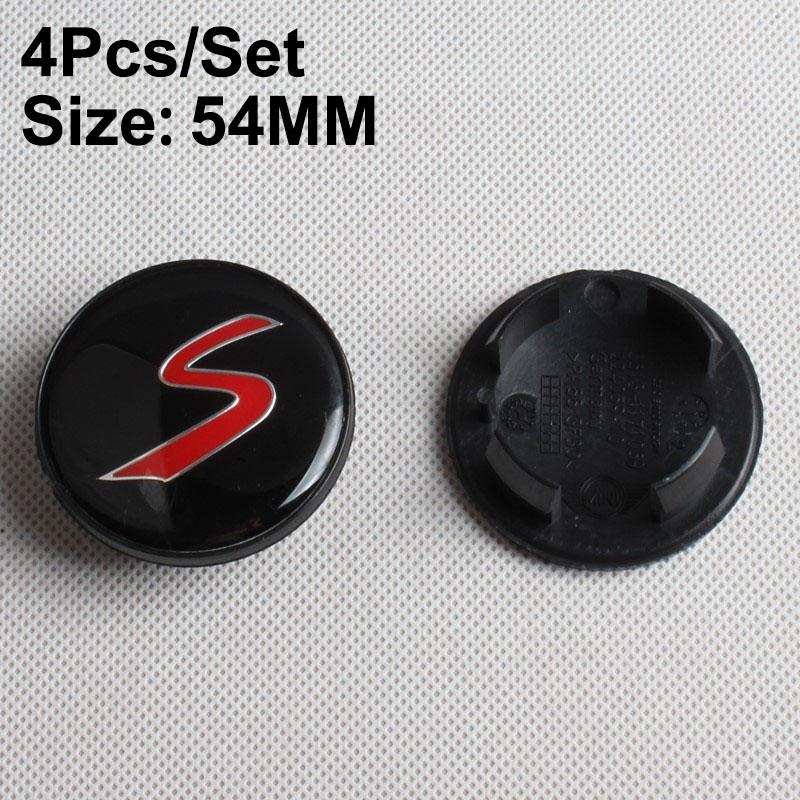 4Pcs 54MM 56MM Car Logo Wheel Center Hub Stickers Accessories For MINI One Cooper JCW Countryman Clubman Cabrio Paceman Coupe