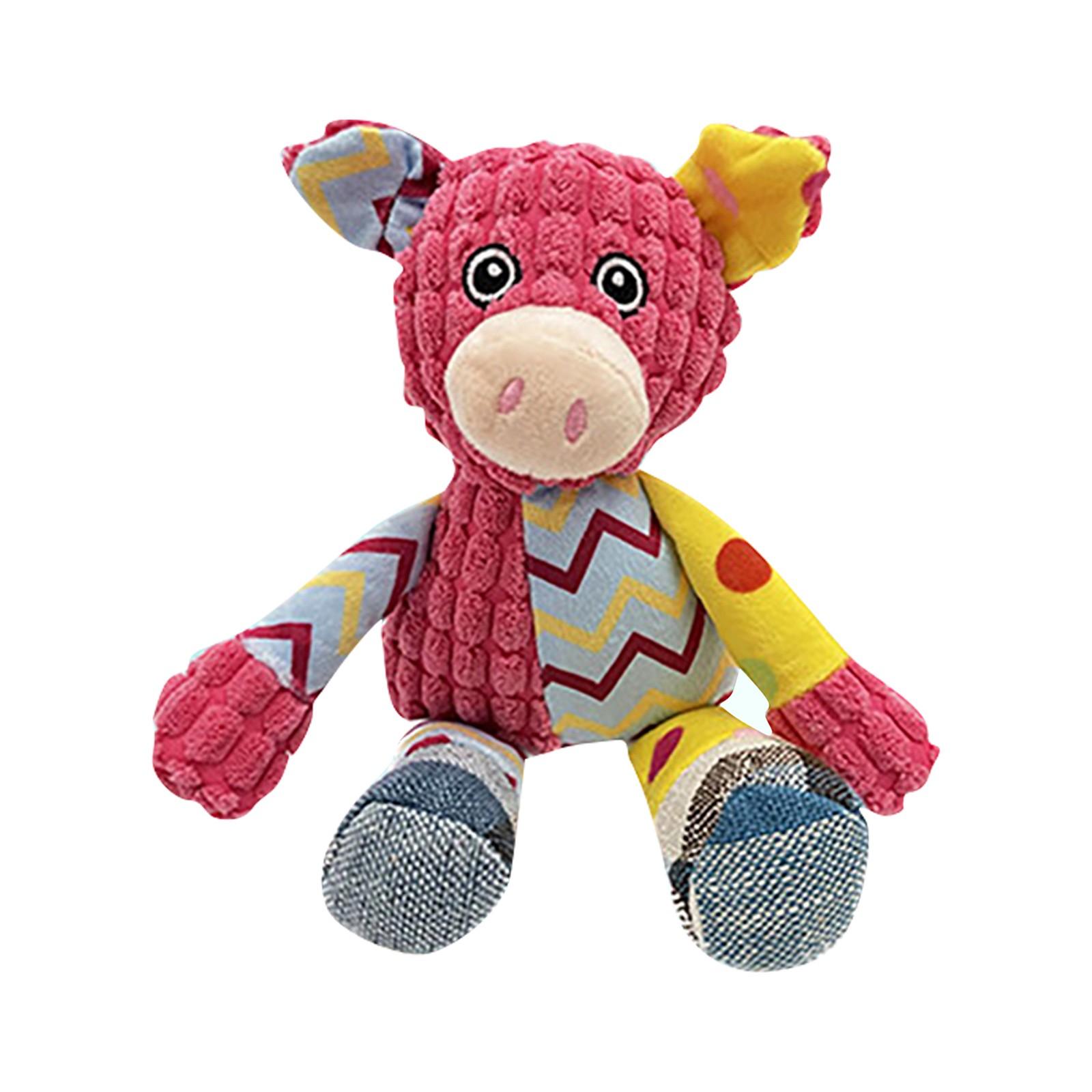 

Плюшевые игрушки для собак, жевательные игрушки для домашних животных, скрипучие игрушки с жеванием, прочные плюшевые игрушки для собак, игрушки для прорезывания зубов для щенков One Size