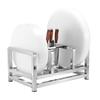 Heavy-Duty Stainless Steel Chopping Board & Knife Organizer