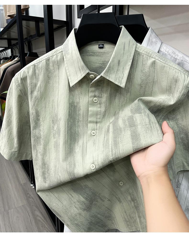 100% Long Staple Cotton Summer Shirt for Men