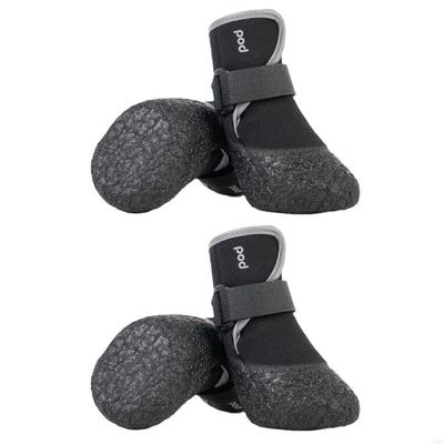 4-pack Mjuka Sulor Husdjursskor Justerbara Förtjockade Hundskor Hundtassar Skyddande för Inomhus Utomhus Användning