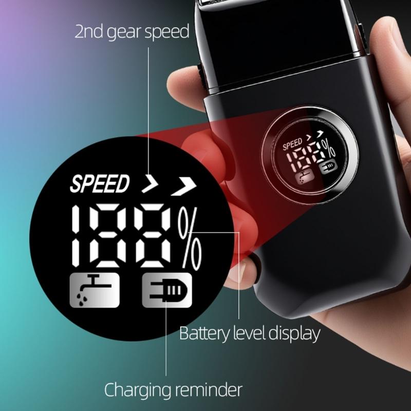 Fashionable Electric Shaver Travel Waterproof Rechargeable Travel Trimmer Quick Shaving Tool for Multifunctional Use