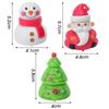 1/2pcs Children's Christmas Mini Inertia Pull-back Toys Cartoon Snowman Santa Claus Car Model Toys Interactive Game Props Gift