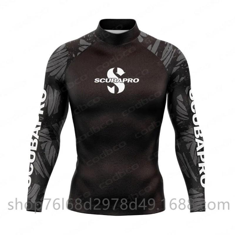 SCUBA Surfing Wear Outdoor Sunscreen Snorkeling Swimwear Long-sleeved Split Top Quick-drying Diving Suit Support