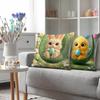 Cat, Rabbit, Chicken, Sheep Digital Printing Pillow Cover Short Plush Suitable Living Rooms Bedrooms Sofas Throw Cushion Cover