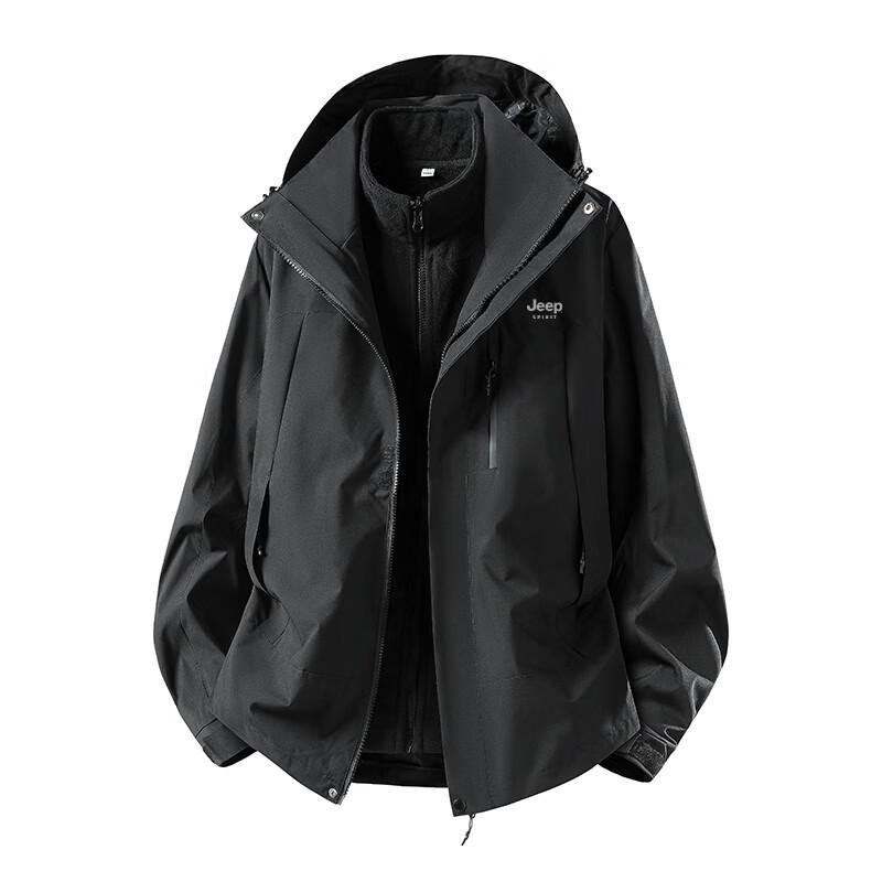 JEEP Men's Fall/Winter 3-in-1 Outdoor Hiking Jacket