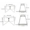 Camping Foldable Metal Stand Portable Metal Luggage Rack Ice Box Holder Coolers Stand for Outdoor Picnics Fishing