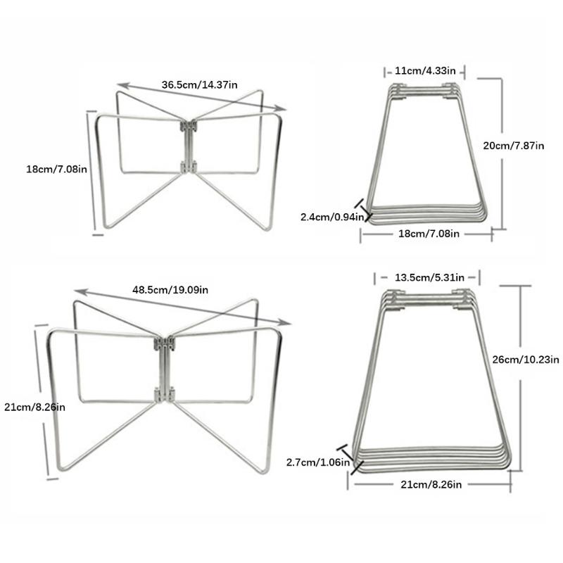 Camping Foldable Metal Stand Portable Metal Luggage Rack Ice Box Holder Coolers Stand for Outdoor Picnics Fishing